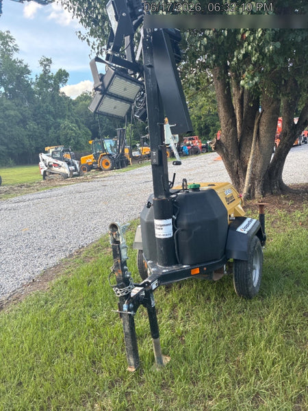 2022 Allmand NLV3GR (4) LED Light Fixture 350W, 23' Vertical Mast, 3kW Prime, Towable, Deep Sea L401, Leveling Jacks, Yanmar T4F 5.8hp