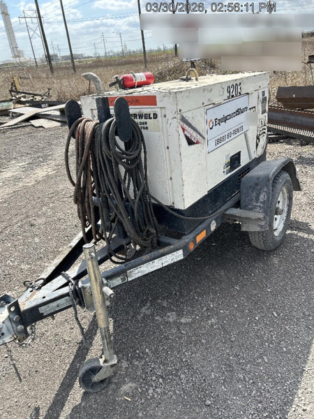2018 Multiquip DLW300ESA1 Multiquip DLW300ESA1 300 Amp Welder w/Trailer, 100' of Lead, 50' of Ground, Wired Remotes