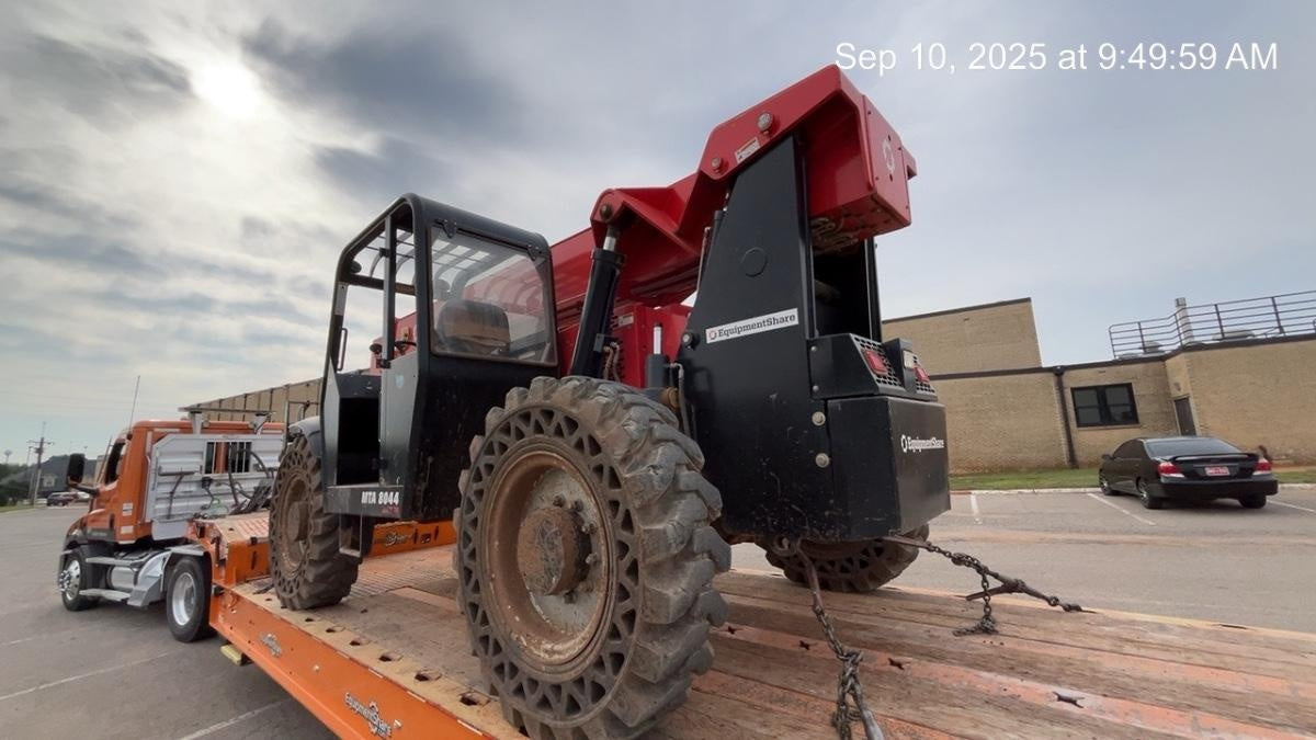 2019 Manitou MTA8044 74hp T4F, Open ROPS, Cab and Boom LED work lights, Auxiliary Hydraulics, Solid Tires, Amber strobe, Lift Hook 66" Carriage, 60" Forks