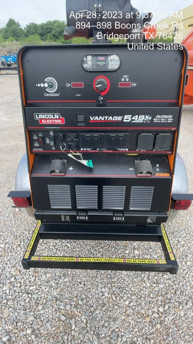 2022 Lincoln Electric Vantage 549X Crosslink Technology, Trailer Mounted, ES Decals, T3