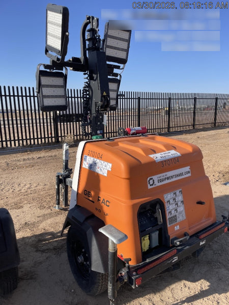 2023 Generac MLT2 Diesel, Flex Switch 120V Input, Powerzone Controller, 
(4) 320W LED Lights, 4kW Generator, 39.9 Gal Fuel Tank, 2" Ball, T3