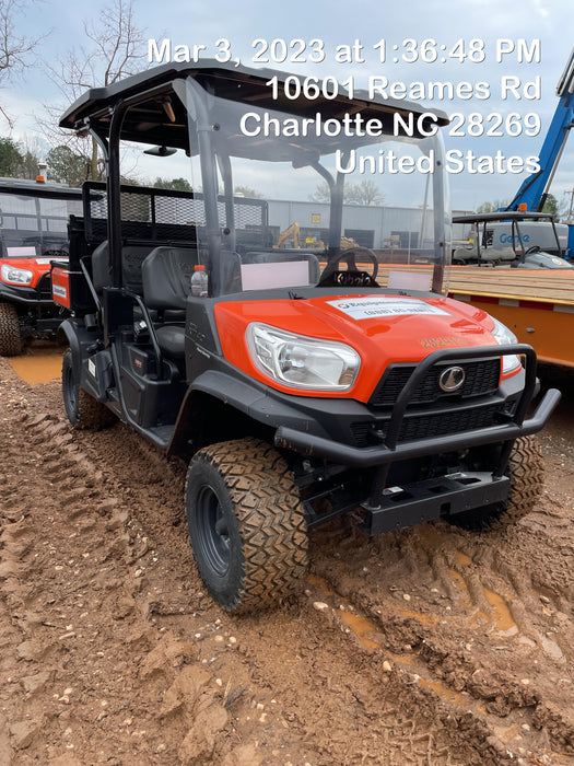 2022 Kubota RTV-X1140W-H Plastic Canopy, Windshield Acrylic Clear, LED Strobe Light, Wire Harness Kit, Back up Alarm