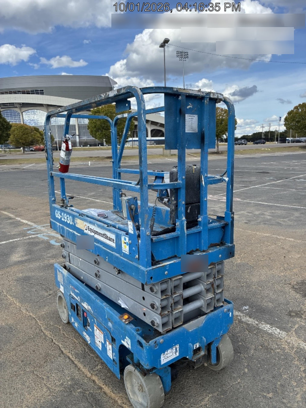 2019 Genie GS-1930 Fixed Rails with Chain Entry