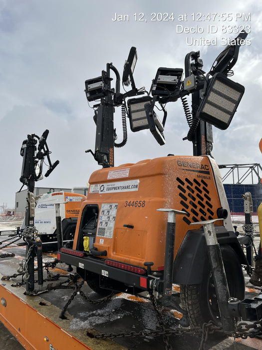 2023 Generac MLT2 Diesel, Flex Switch 120V Input, Powerzone Controller, (4) 320W LED Lights, 4kW Generator, 39.9 Gal Fuel Tank, 2" Ball, T3