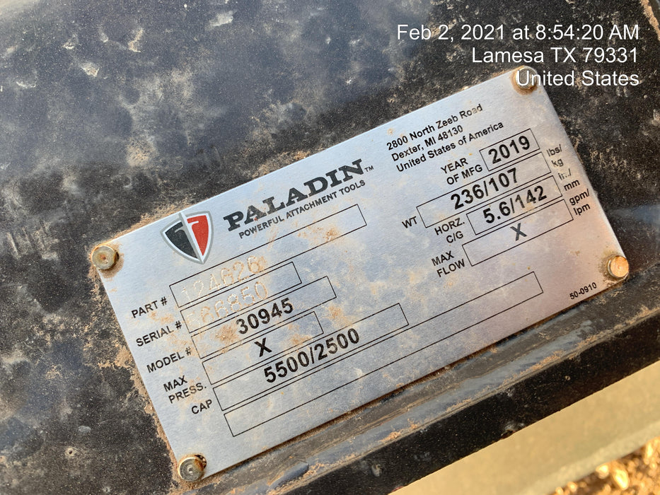 2021 PALADIN 48" Pallet Fork Assembly