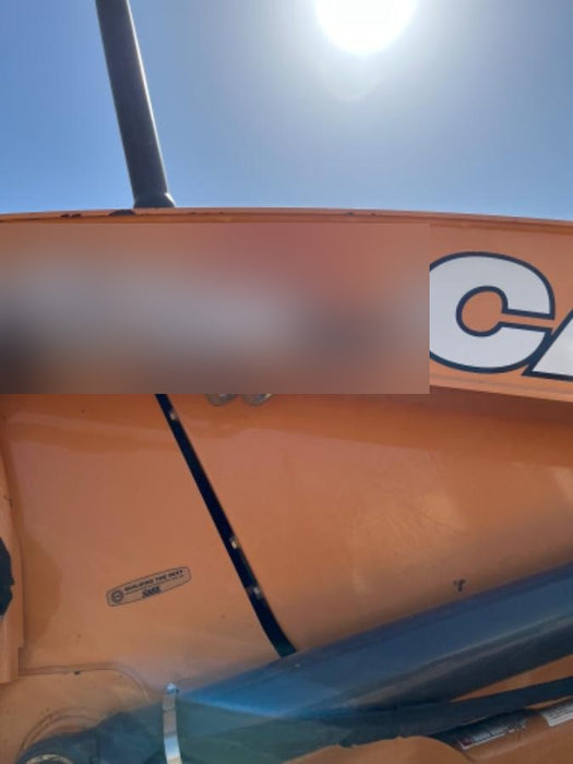 2019 Case 570N EP Canopy, 4WD, GP Front Bucket, Dual Tilt Cylinder, 84" Box Blade w/ Scarifier, Wheel Weights, Beacon