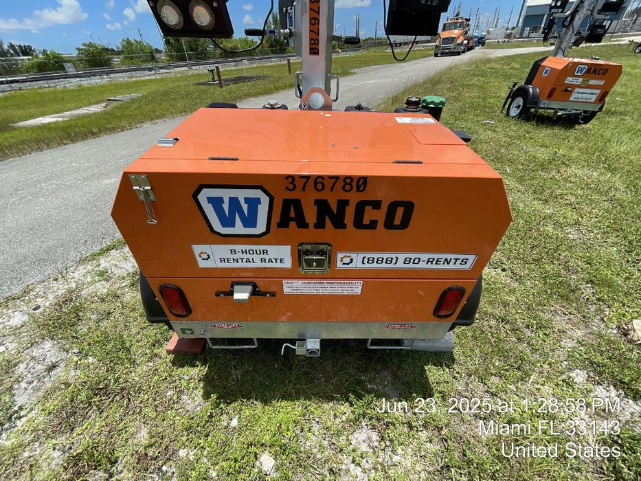 2023 Wanco WLTT-4MM4K Diesel, Deep Sea Controller, Shore Power Plug, Auto Start, (4) 350W LED Floodlights, 4kW Generator, 60 Gal Fuel Tank, 2" Ball, T3