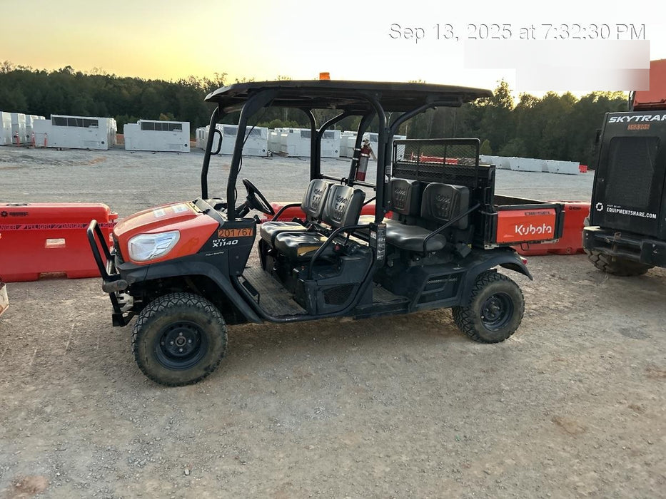2022 Kubota RTV-X1140W-H Plastic Canopy, Windshield Acrylic Clear, LED Strobe Light, Wire Harness Kit, Back up Alarm