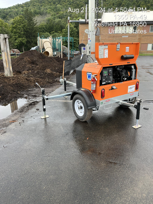 2024 Wanco WLTT-4MM4K Diesel, Deep Sea Controller, Shore Power Plug, Auto Start, (4) 350W LED Floodlights, 4kW Generator, 60 Gal Fuel Tank, 2" Ball, T3