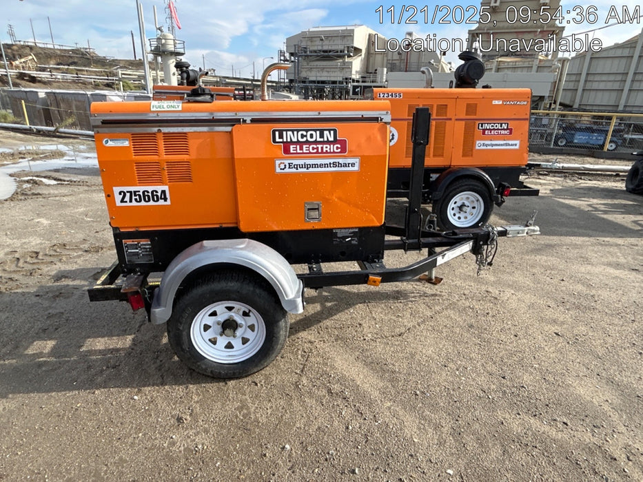 2022 Lincoln Electric LE400 Kubota V1505, Trlr, Cable Rack, Light Kit, ES Decals, T3