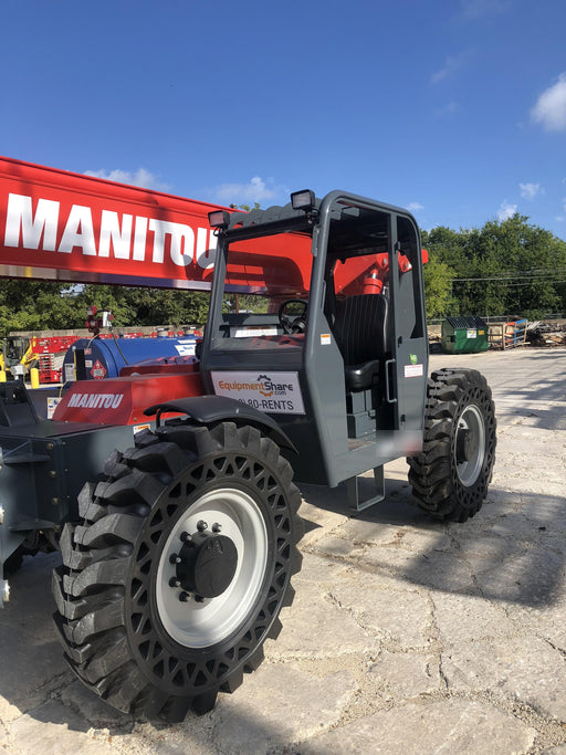 2018 Manitou MTA10055 MTA10055 - 74 HP T4, Canopy, Worklights/Strobe, Beacon, 66" Carriage, 60" Forks, Solid Tires, Lift Hook, Aux Hydraulics