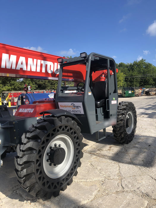 2018 Manitou MTA10055 MTA10055 - 74 HP T4, Canopy, Worklights/Strobe, Beacon, 66" Carriage, 60" Forks, Solid Tires, Lift Hook, Aux Hydraulics
