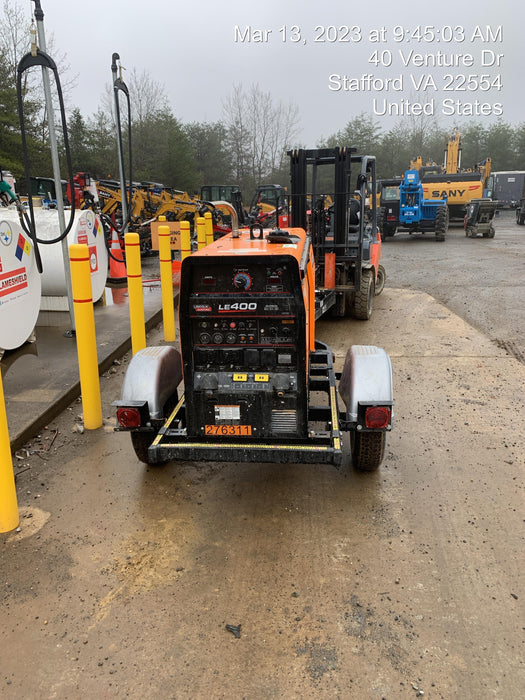 2022 Lincoln Electric LE400 Kubota V1505, Trlr, Cable Rack, Light Kit, ES Decals, T3