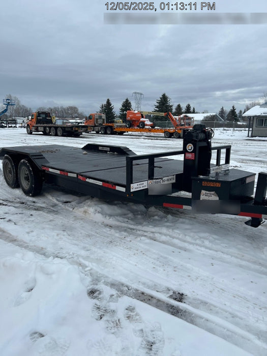 2024 TEXAS PRIDE TRAILERS 21' Lowboy Gravity Tilt Bed 14K Bumper Pull Trailer