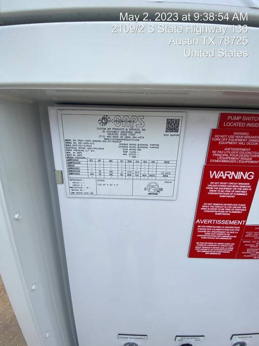 2023 CAPS PAHV-140TC-0NN0NN-5E5-P2-VG2CEUP