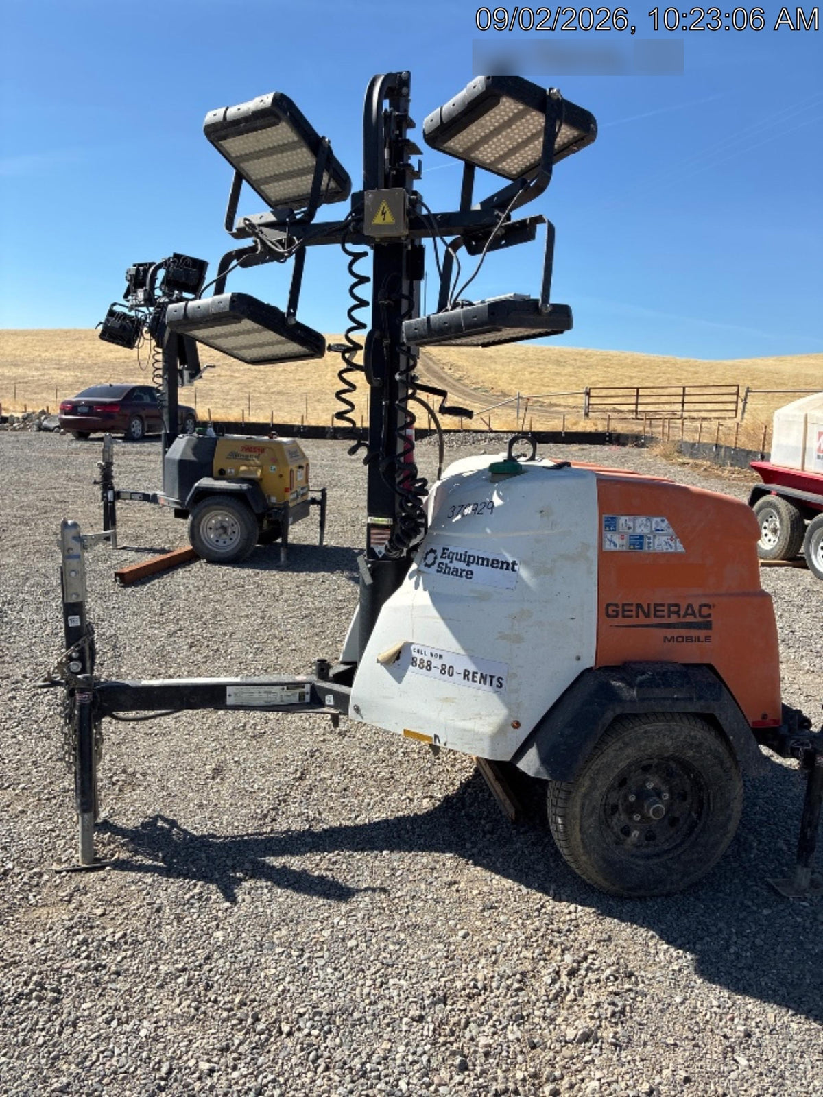 2023 Generac MLT2 Diesel, Flex Switch 120V Input, Powerzone Controller, 
(4) 320W LED Lights, 4kW Generator, 39.9 Gal Fuel Tank, 2" Ball, T3