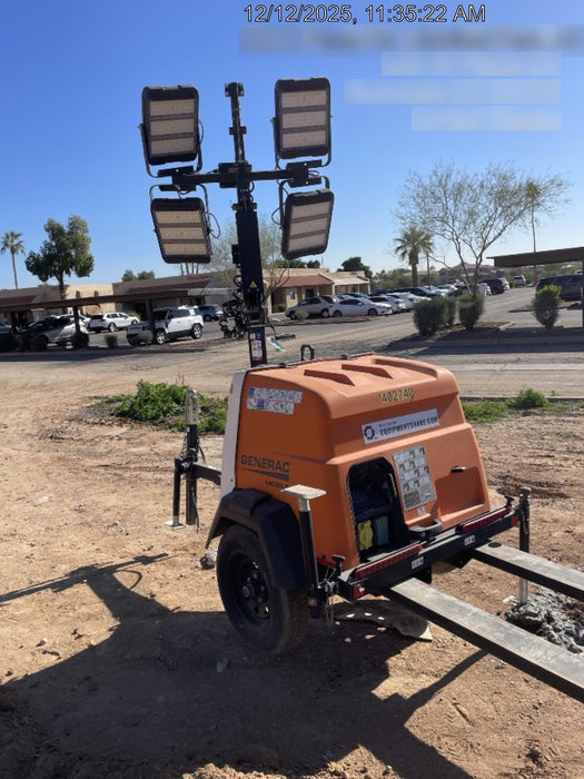 2024 Generac MLT2 Diesel, Flex Switch 120V Input, Powerzone Controller, 
(4) 320W LED Lights, 4kW Generator, 39.9 Gal Fuel Tank, 2" Ball, T3