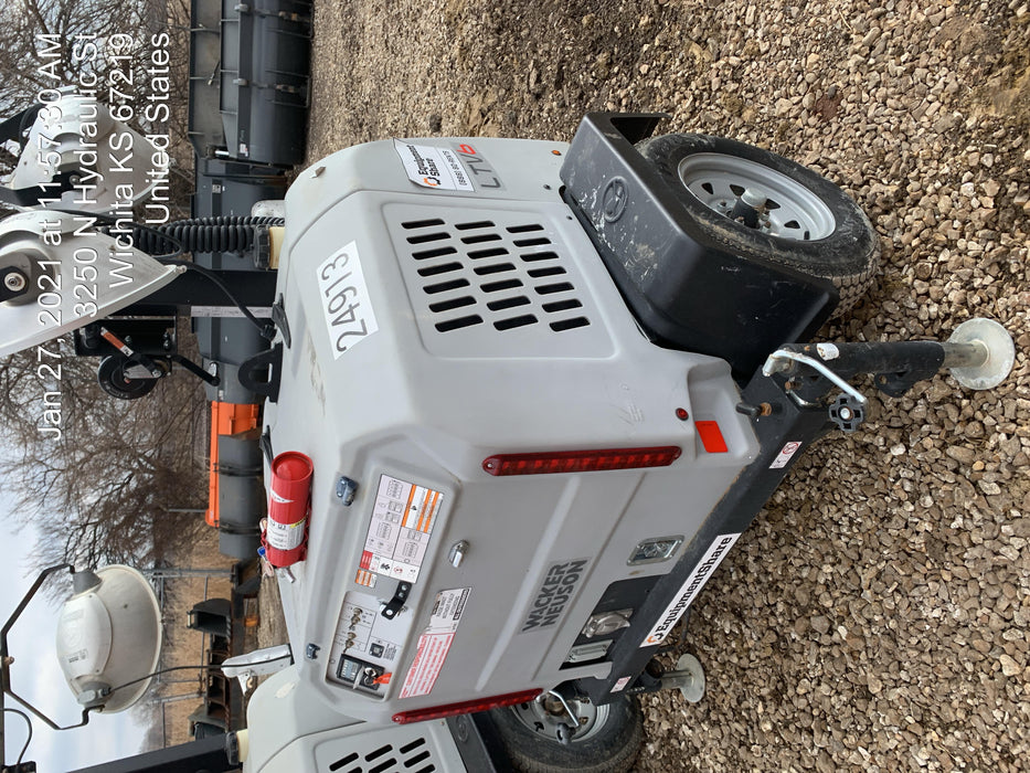 2019 Wacker Neuson LTV6L-MH Wacker Neuson LTV6L Mobile Light Tower w/Fuel Level Sensor Installed