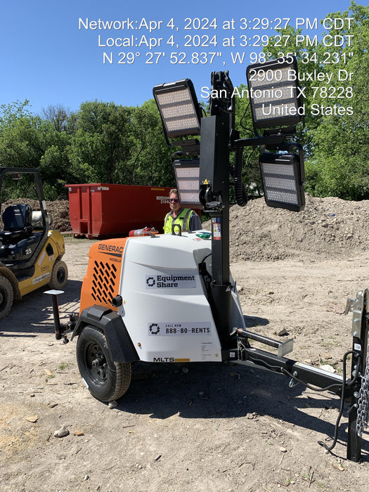 2024 Generac MLT2 Diesel, Flex Switch 120V Input, Powerzone Controller, 
(4) 320W LED Lights, 4kW Generator, 39.9 Gal Fuel Tank, 2" Ball, T3