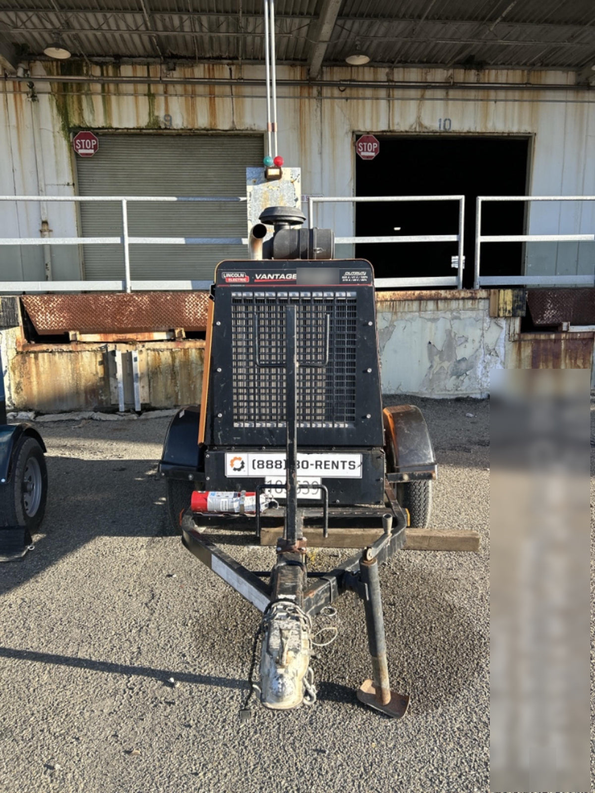 2021 Lincoln Electric Vantage 549X Ready Pak 3, ORANGE (includes trailer, cable rack, fender light kit)