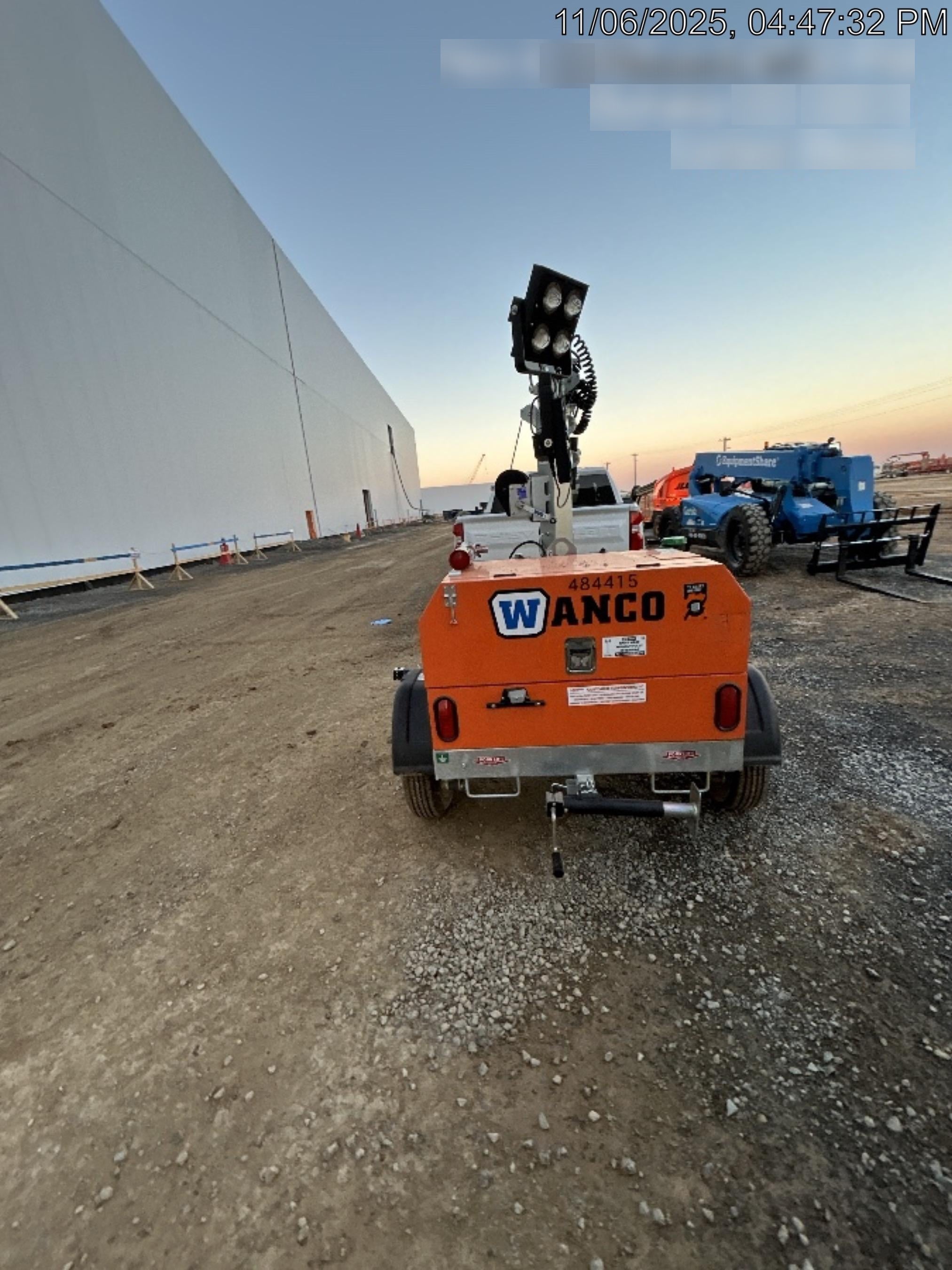 2024 Wanco WLTT-4MM4K Diesel, Mitsubishi L2E, 9.0HP @1800 rpm, Deep Sea Controller, Shore Power Plug, Auto Start, (4) 350W LED Floodlights, 4kW Generator, 60 Gal Fuel Tank, 2" Ball, T3