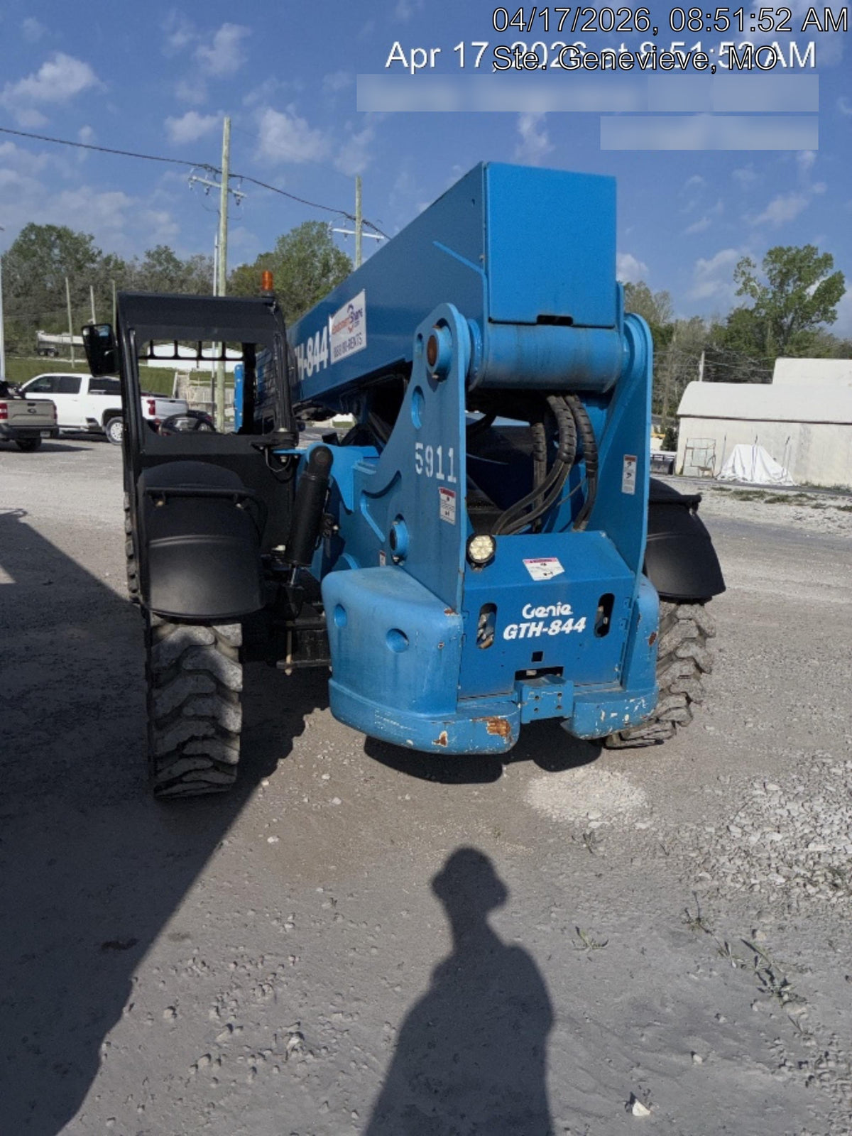 2017 Genie GTH-844 Genie GTH-844, Solid Tires, 60" carriage/forks, Open ROPS, Work Lights