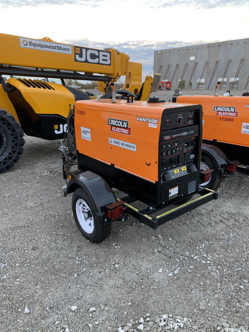 2021 Lincoln Electric Vantage 322 Vantage 322 Ready Pak 3 w/ Decals, ORANGE (includes trailer, cable rack, fender light kit) NO Telematics