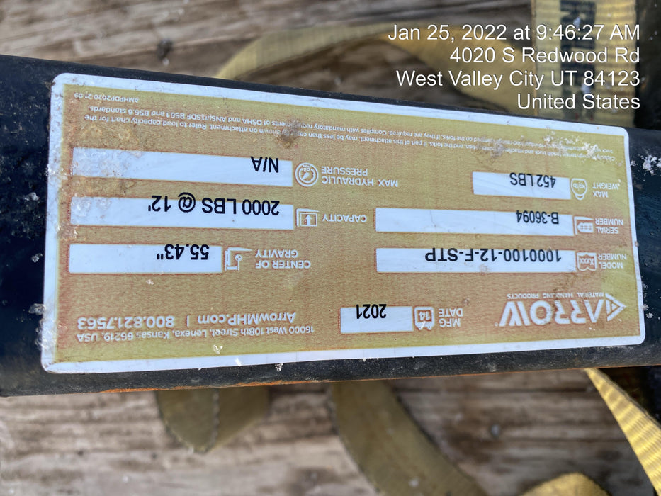 2021 ARROW MATERIAL HANDLING 1000100-12-F