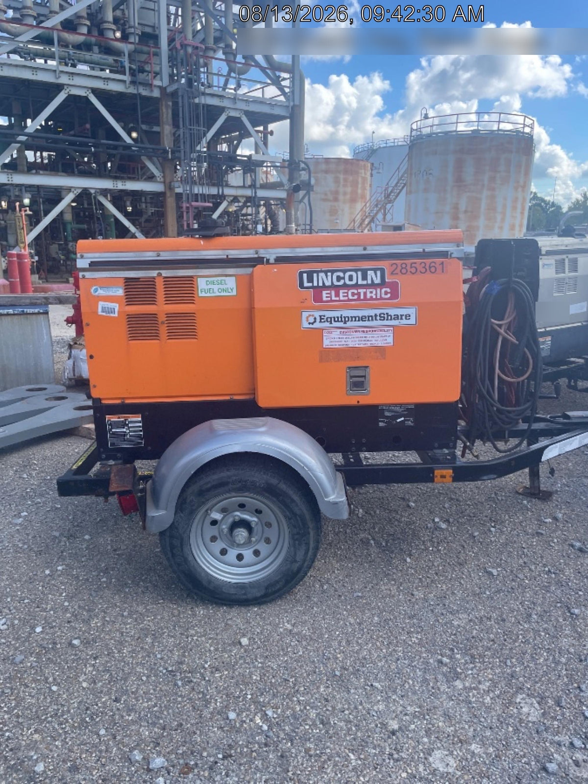 2022 Lincoln Electric LE400 Kubota V1505, Trlr, Cable Rack, Light Kit, ES Decals, T3