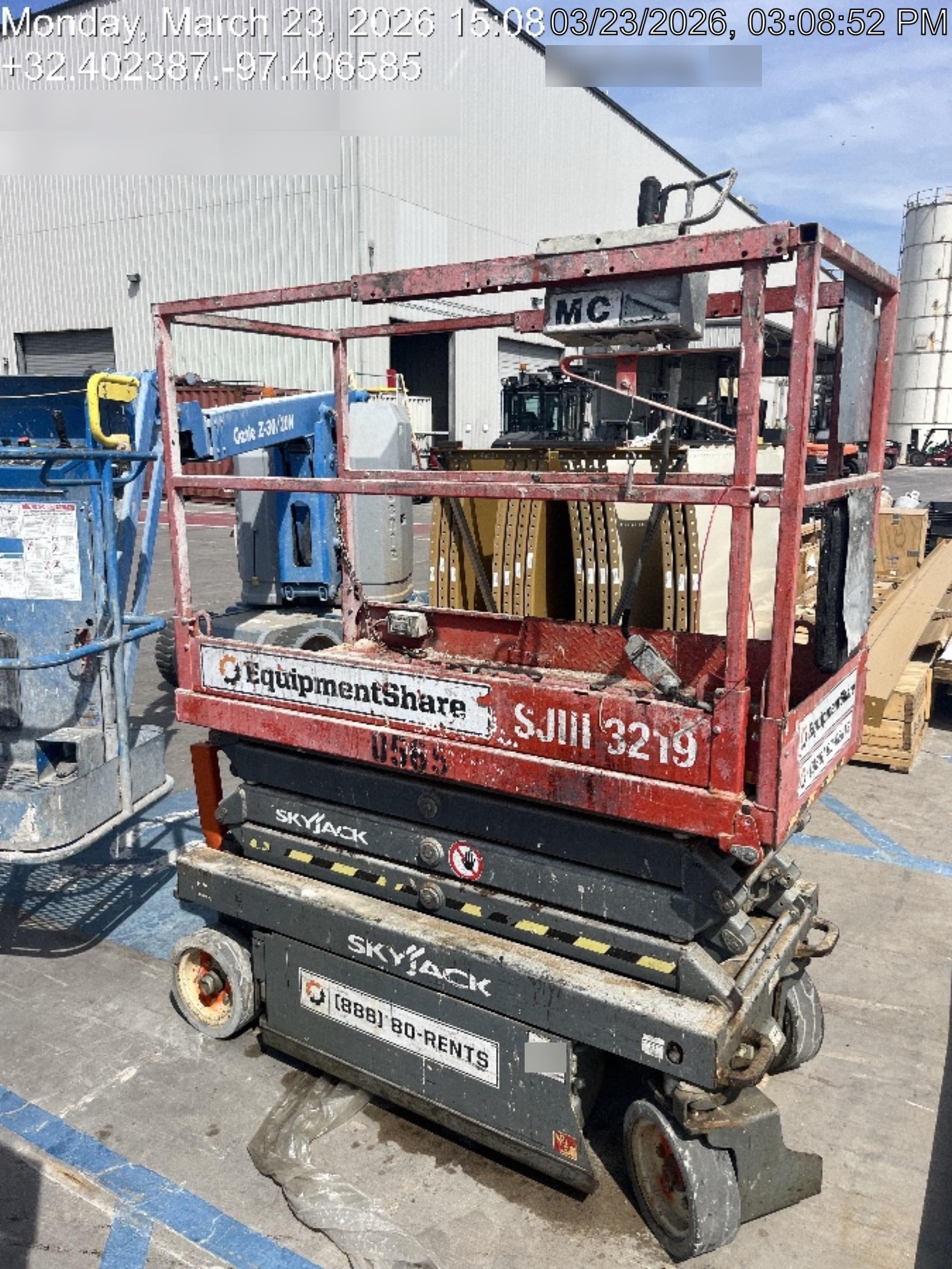 2015 Skyjack SJIII-3219 19' Scissor Lift