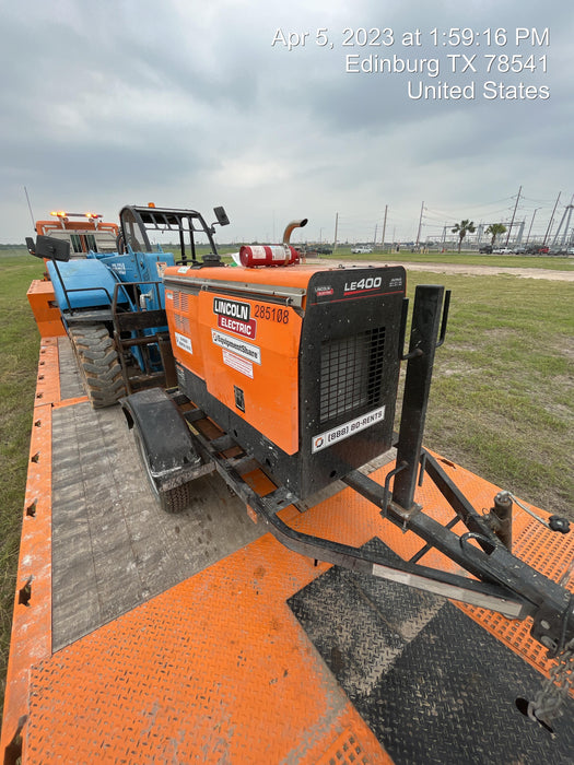 2022 Lincoln Electric LE400 Kubota V1505, Trlr, Cable Rack, Light Kit, ES Decals, T3