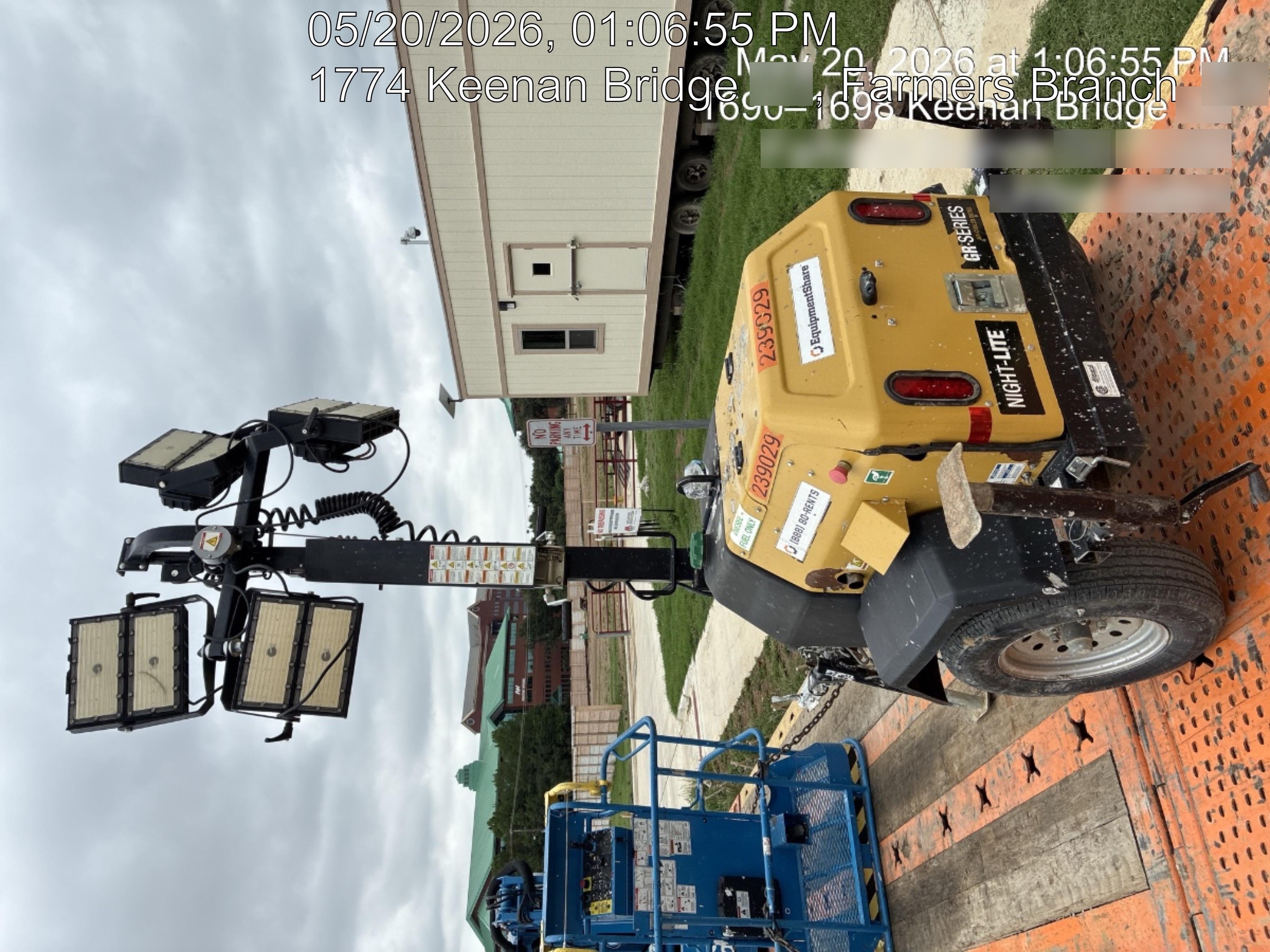 2022 Allmand NLV3GR (4) LED Light Fixture 350W, 23' Vertical Mast, 3kW Prime, Towable, Deep Sea L401, Leveling Jacks, Yanmar T4F 5.8hp