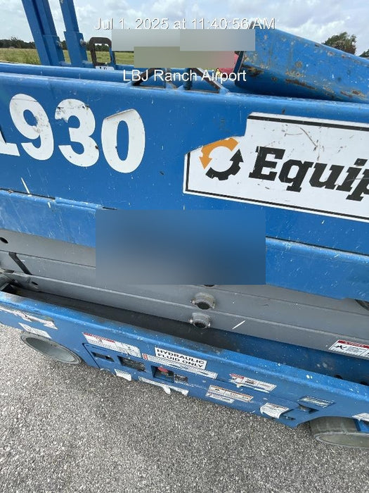 2019 Genie GS-1930 Fixed Rails with Chain Entry