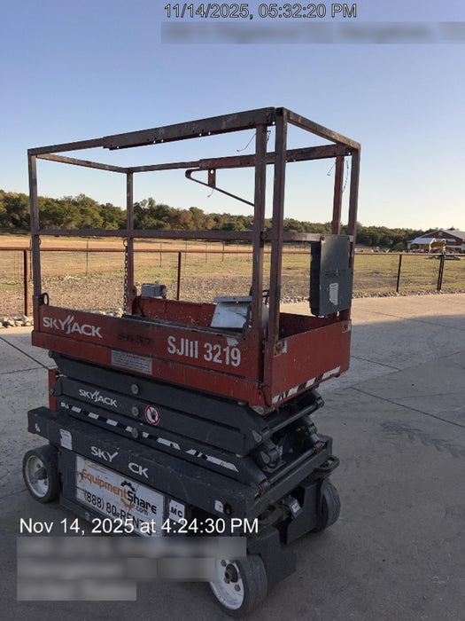 2017 Skyjack SJIII-3219 SJ3219, Trojan Battery Set, Extended Warranty 5yr/5k hr