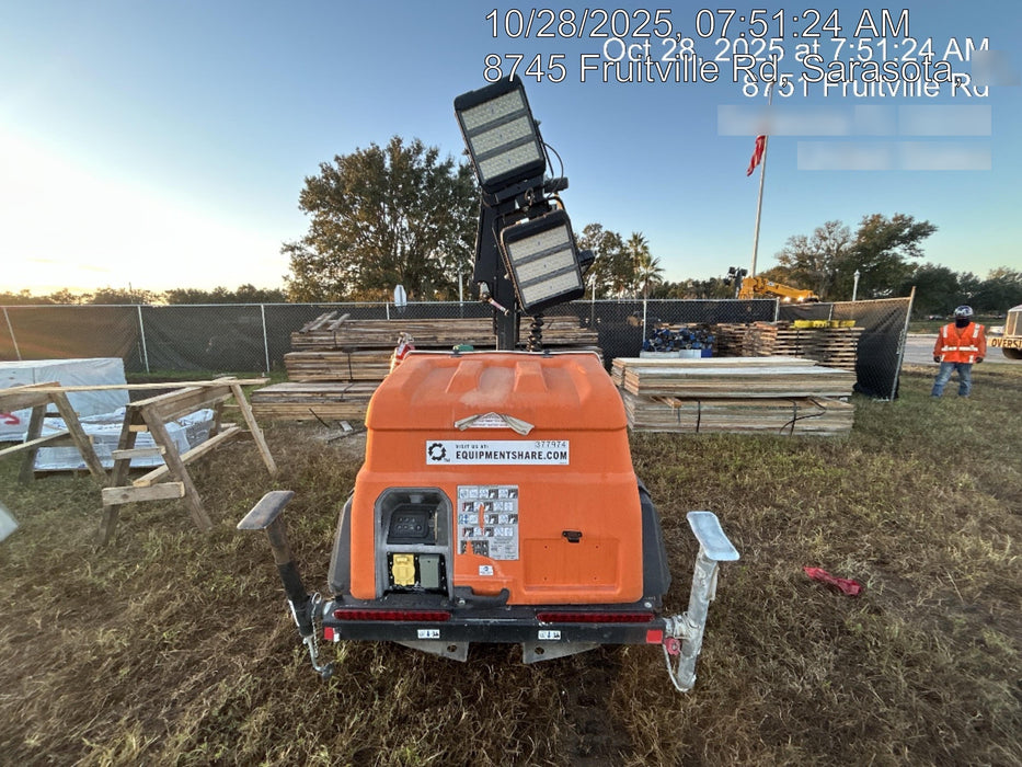 2023 Generac MLT2 Diesel, Flex Switch 120V Input, Powerzone Controller, 
(4) 320W LED Lights, 4kW Generator, 39.9 Gal Fuel Tank, 2" Ball, T3