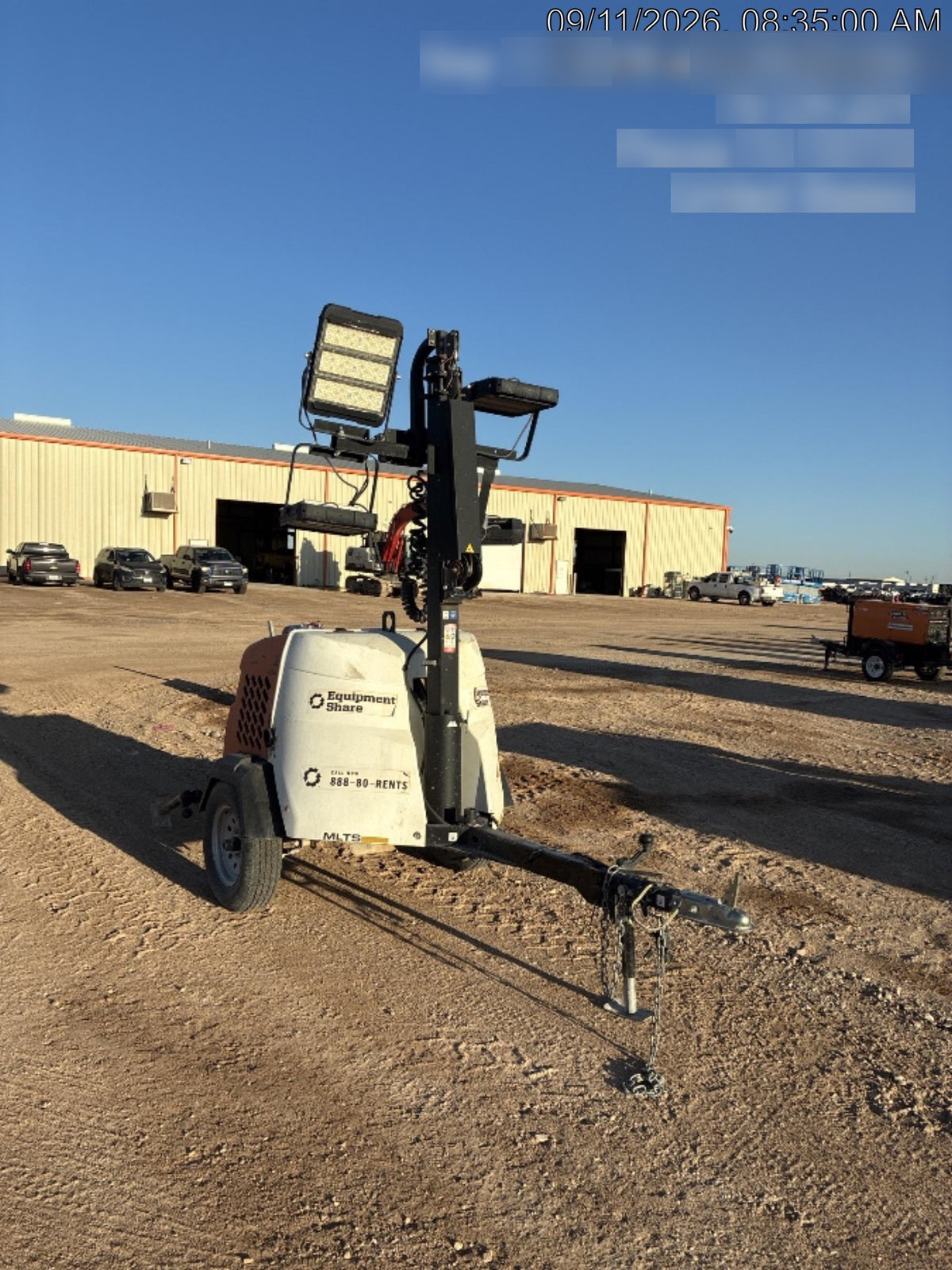 2023 Generac MLT2 Diesel, Flex Switch 120V Input, Powerzone Controller, (4) 320W LED Lights, 4kW Generator, 39.9 Gal Fuel Tank, 2" Ball, T3