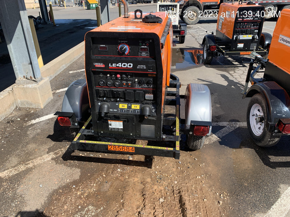 2022 Lincoln Electric LE400 Kubota V1505, Trlr, Cable Rack, Light Kit, ES Decals, T3