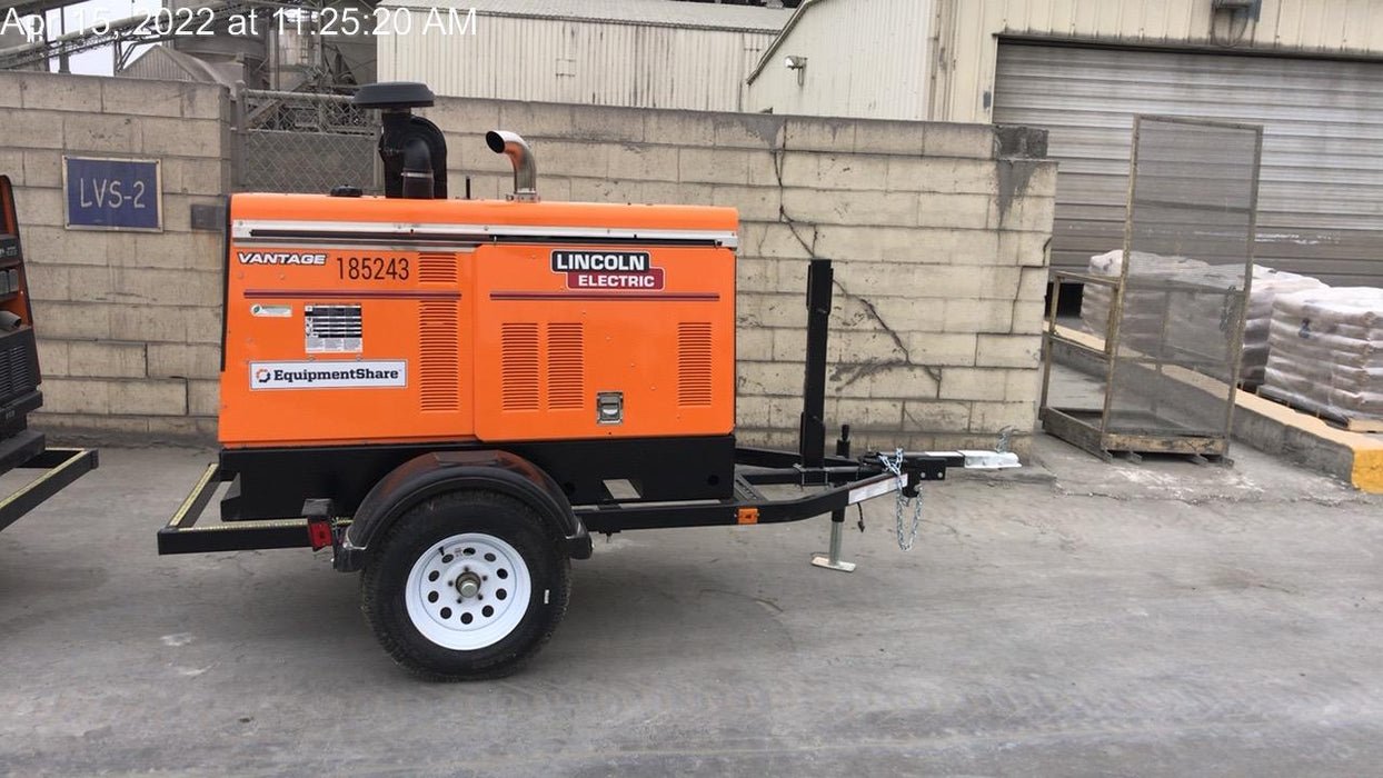 2021 Lincoln Electric Vantage 549X Ready Pak 3, ORANGE (includes trailer, cable rack, fender light kit)