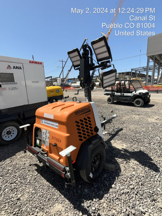 2023 Generac MLT2 Diesel, Flex Switch 120V Input, Powerzone Controller, 
(4) 320W LED Lights, 4kW Generator, 39.9 Gal Fuel Tank, 2" Ball, T3