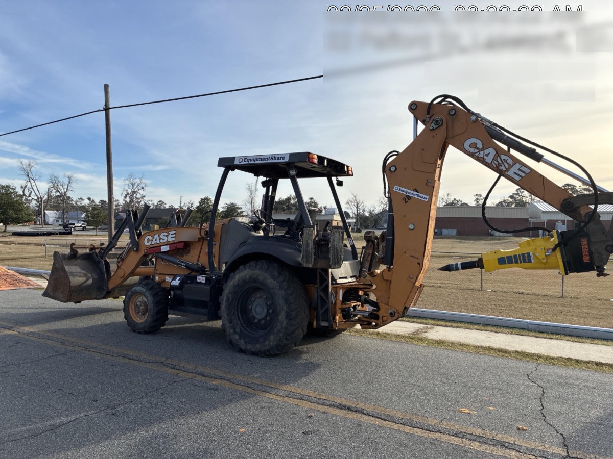 2018 Case 580N STANDARD HOE, ROPS, PILOT CONTROLS, AUX HYD