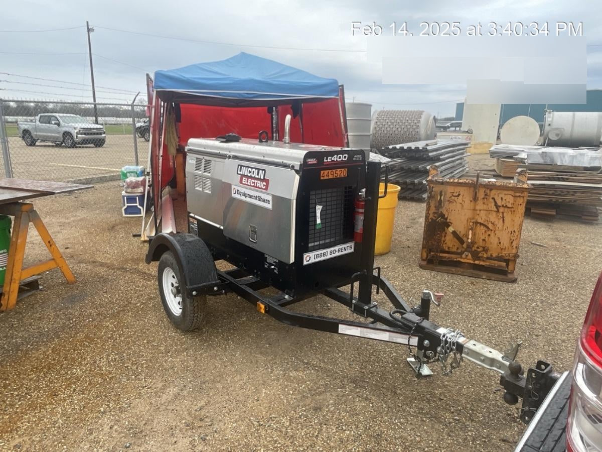 2024 Lincoln Electric LE400 Kubota V1505, Trlr, Cable Rack, Light Kit, ES Decals, T3