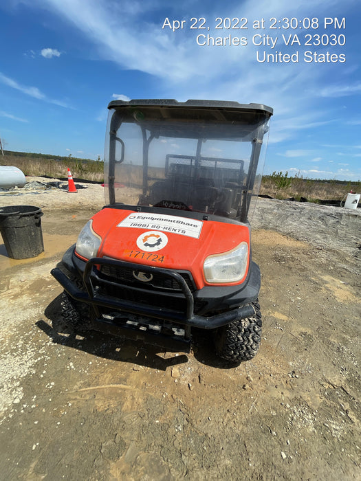 2021 Kubota RTV-X1140W-H Plastic Canopy, Windshield Acrylic Clear, LED Strobe Light, Wire Harness Kit, Back up Alarm