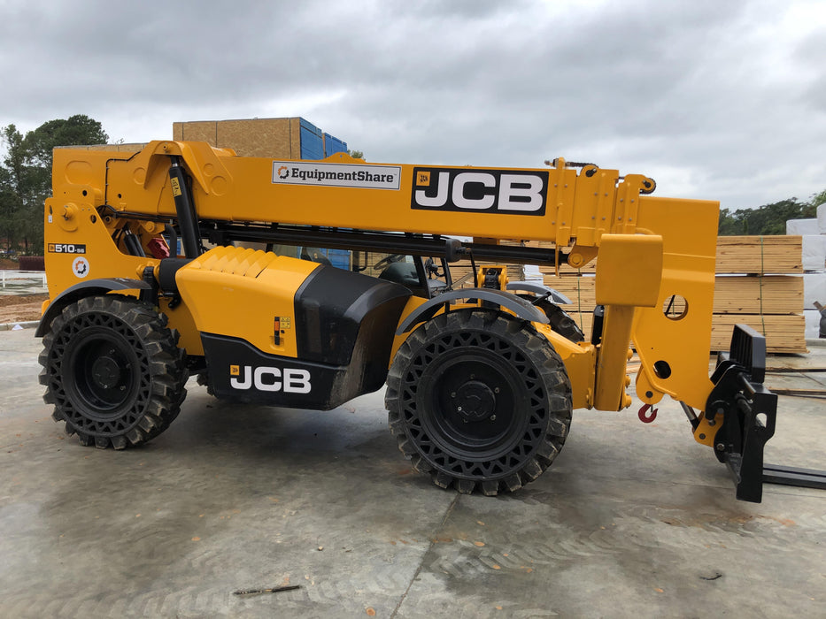 2020 JCB 510-56 Canopy, Solid Tires, Work Lights, Beacon, Aux Hydraulics, Back up Alarm, Lifting Eye, ES Decals