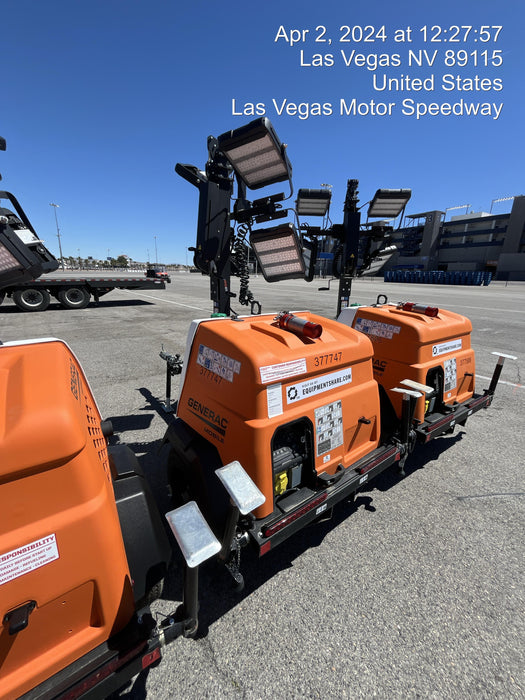 2023 Generac MLT2 Diesel, Flex Switch 120V Input, Powerzone Controller, 
(4) 320W LED Lights, 4kW Generator, 39.9 Gal Fuel Tank, 2" Ball, T3