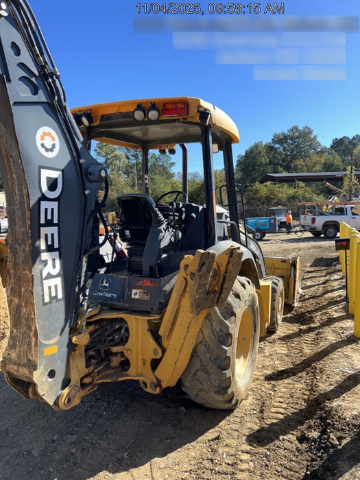 2019 John Deere 310LEP - Extendable Stick 4WD, Canopy, Extendable dipper, ISO Controls, 2 way Auxiliary Hydraulics, 4 in 1 Loader bucket w/ hook, Beacon w/ Buckets: 12”, 18”, and 24