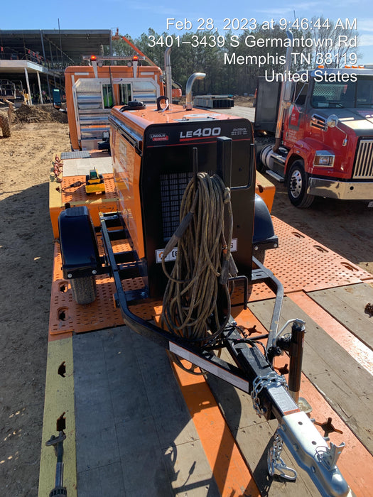 2023 Lincoln Electric LE400 Kubota V1505, Trlr, Cable Rack, Light Kit, ES Decals, T3