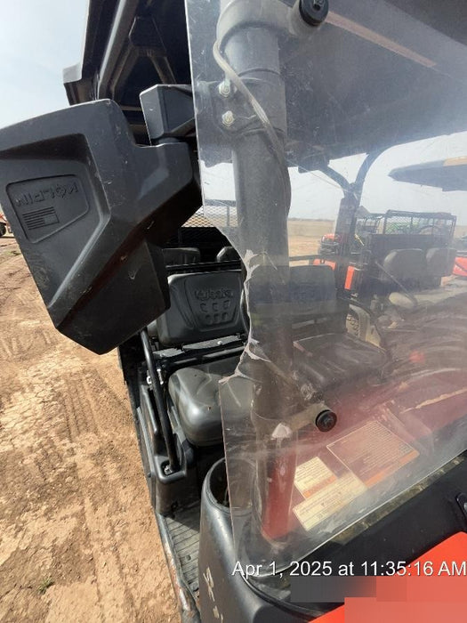2021 Kubota RTV-X1140W-H Plastic Canopy, Windshield Acrylic Clear, LED Strobe Light, Wire Harness Kit, Back up Alarm