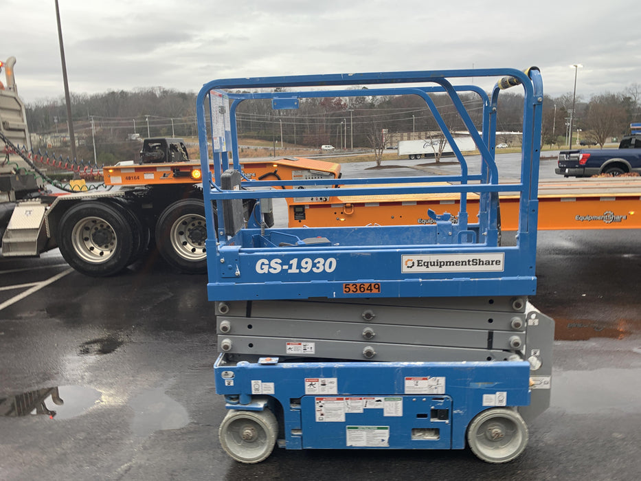 2019 Genie GS-1930 Fixed Rails with Chain Entry