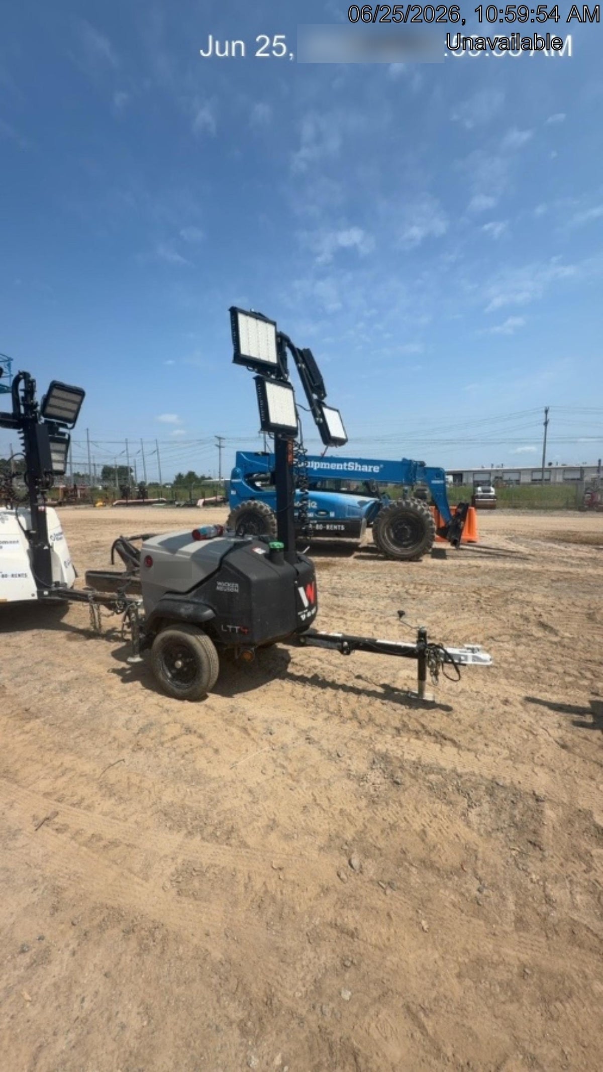 2024 Wacker Neuson LTT4 Diesel, Kohler KDW702, Deep Sea Controller, Auto Start, LED 320W, Bypass Outlet, T3