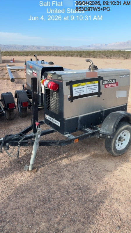 Lincoln Electric Vantage 322 Lincoln Vantage 322 Welder Ready Pak 3 - Vantage 322, Trailer